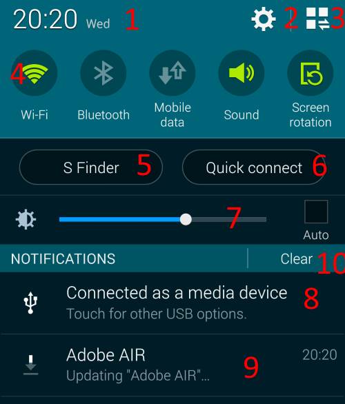 how_to_access_and_use_Galaxy_S5_notification_panel_navigation